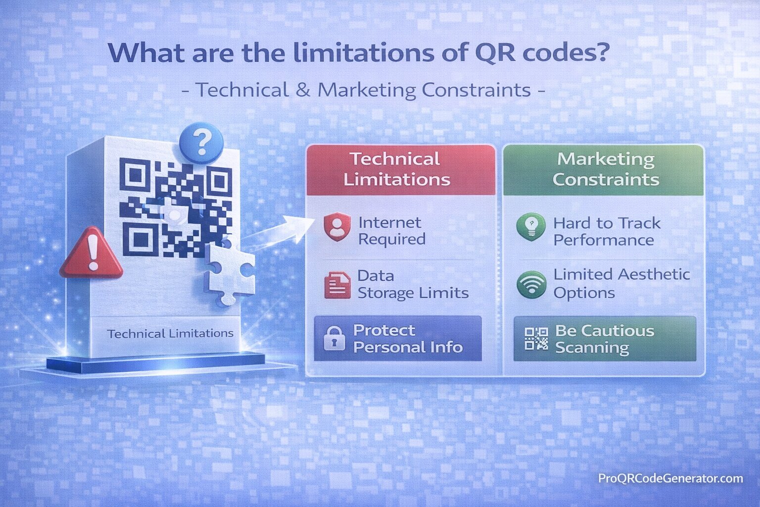 Limitations of QR Codes