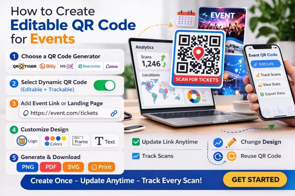 How to Create Editable QR Code for Events – Step-by-Step Guide 2 Editable QR Code for Events