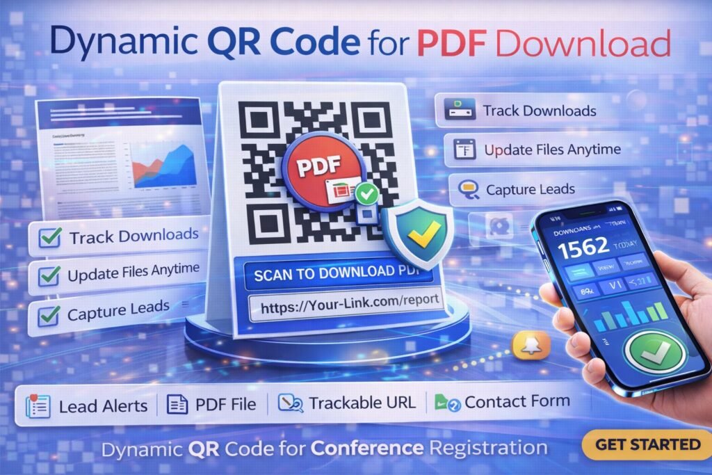 Dynamic QR Code for PDF Download