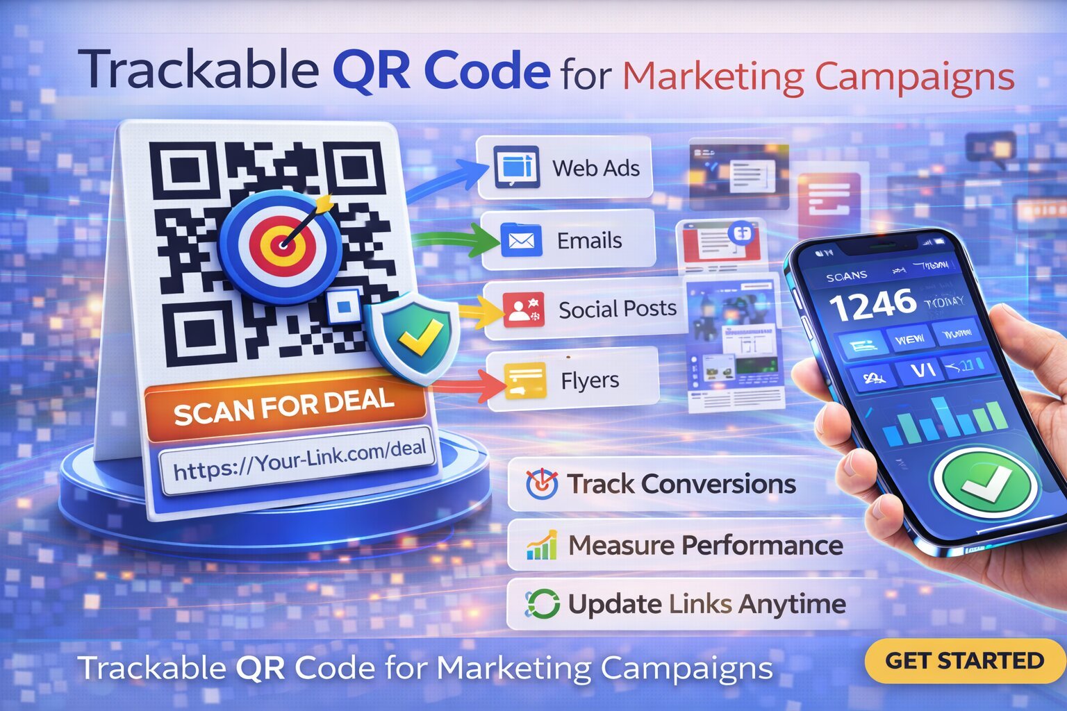 Trackable QR Code for Marketing