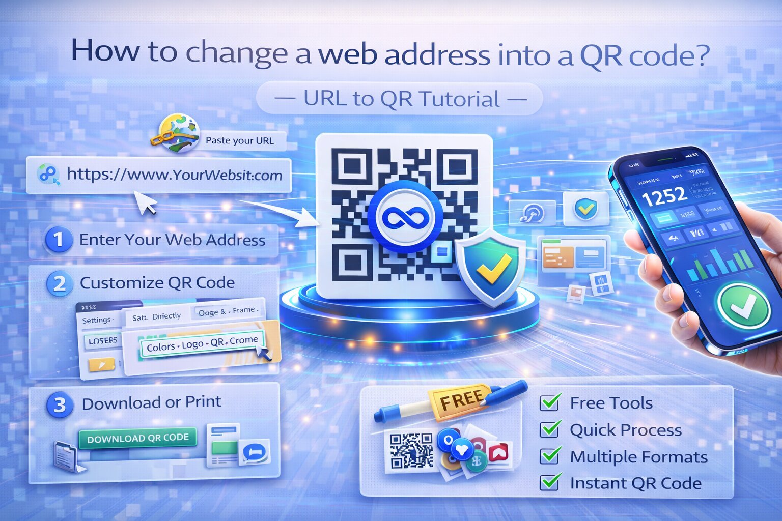 Convert a Web Address Into a QR Code