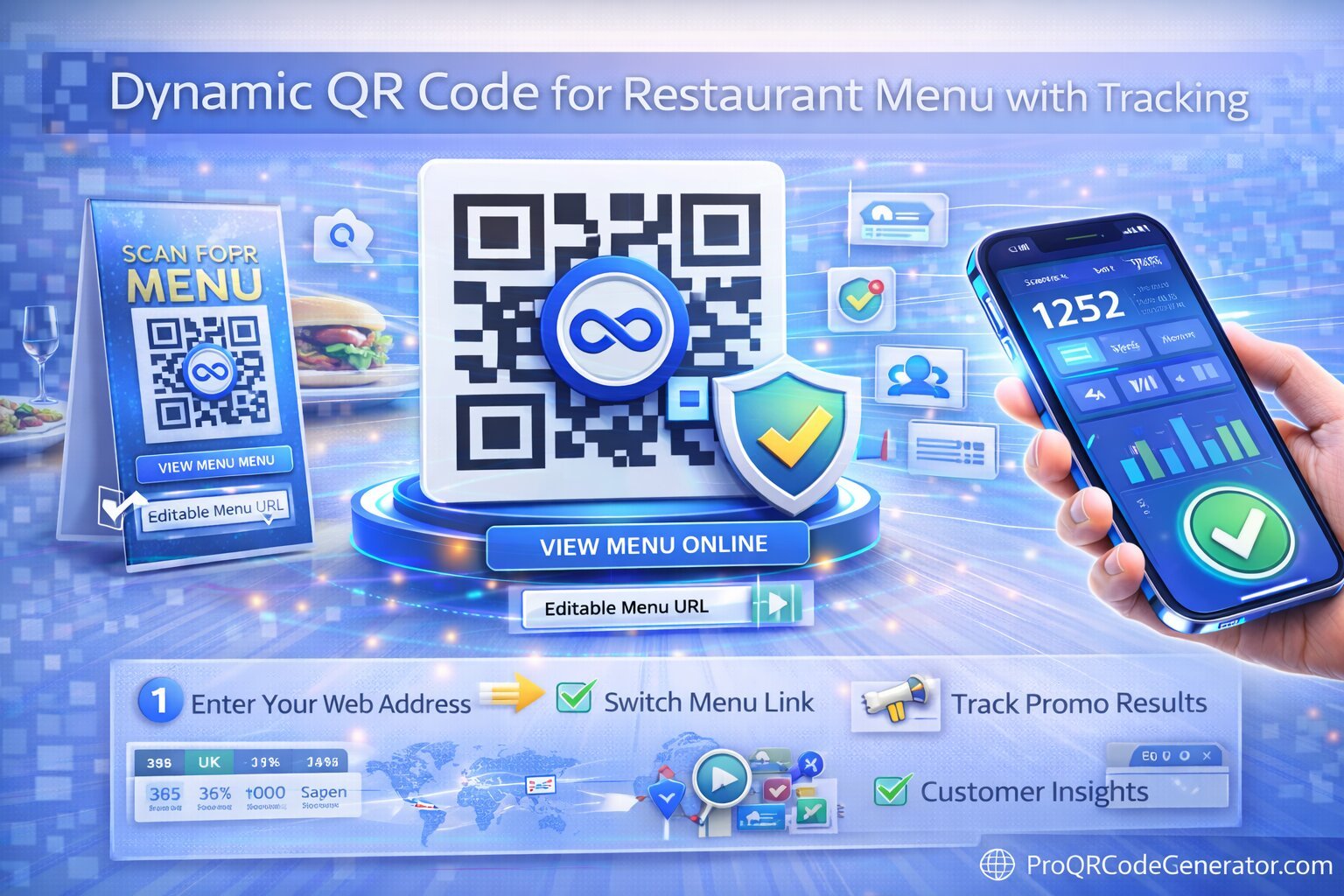 Dynamic QR Code for Restaurant Menu