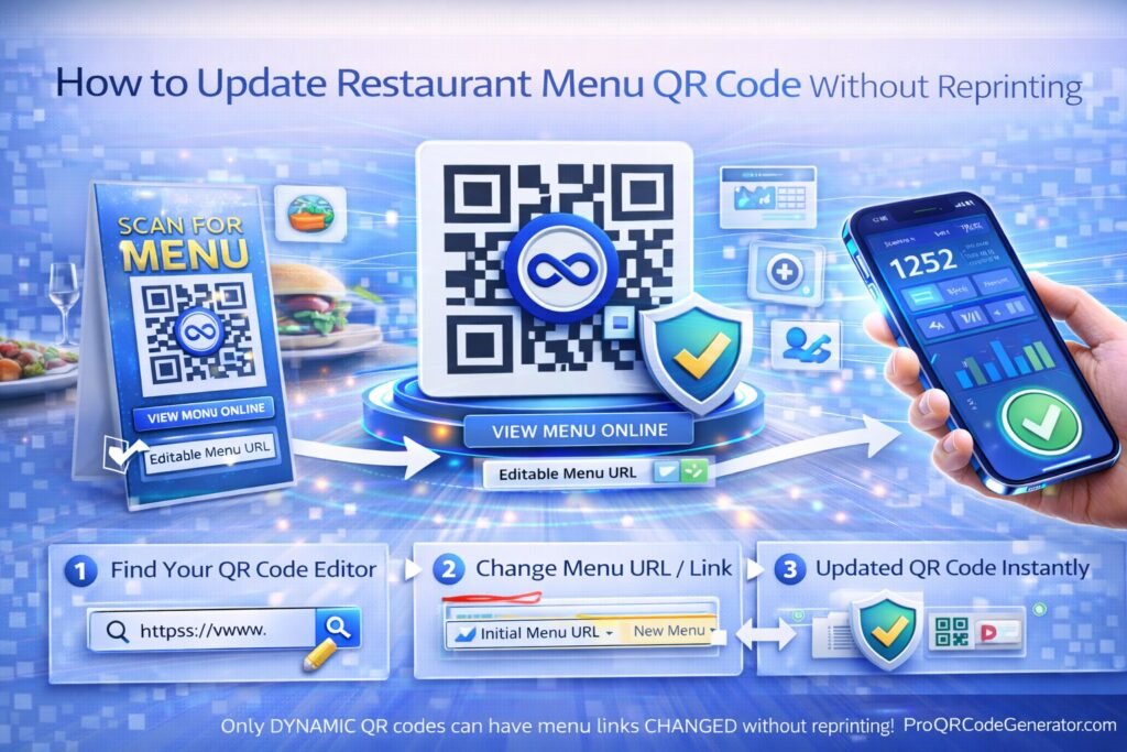 Update Restaurant Menu QR Code