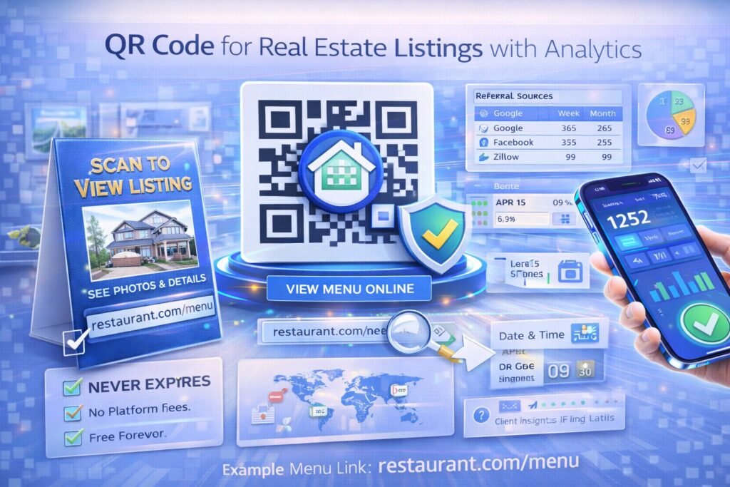 QR Code for Real Estate Listings with Analytics – Complete Guide 2 QR Code for Real Estate